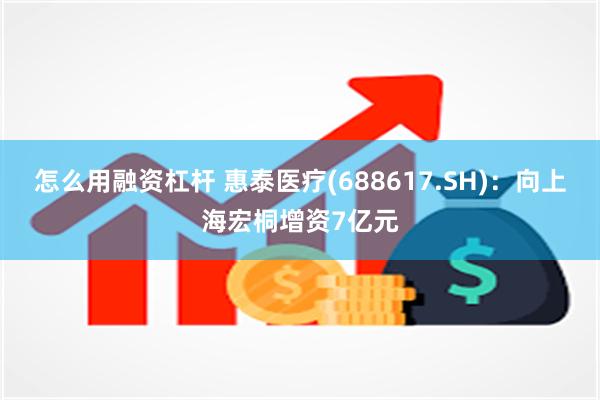 怎么用融资杠杆 惠泰医疗(688617.SH)：向上海宏桐增资7亿元