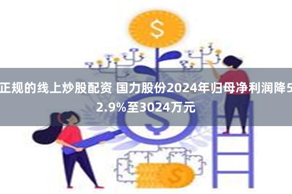 正规的线上炒股配资 国力股份2024年归母净利润降52.9%至3024万元