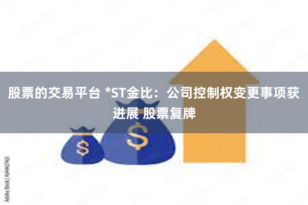 股票的交易平台 *ST金比：公司控制权变更事项获进展 股票复牌